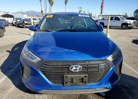2018 Hyundai Ioniq Blue z USA, uszkodzony, nr VIN KMHC65LC1JU072927